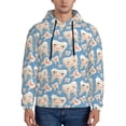 thumbnail image 1 of Lsque Funny Cute Healthy Teeth Pattern Casual Men's Hoodie,Hooded Sweatshirt with Kangaroo Pocket,Pullover Hoodie-X-Large, 1 of 7