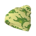 thumbnail image 1 of Lsque Funny Frogs Pattern Knitted Beanie, Unisex Winter Hat, Knit Hat Winter Beanies Thick Fisherman Beanies Cuffed Plain Skull Caps, 1 of 6