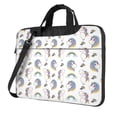 thumbnail image 1 of Lsque Funny Kawaii Unicorns Dancing Pattern Laptop Bag – Portable & Slim Single-Shoulder Computer Case with Adjustable Strap, Protective, Lightweight for 13”/14”/15.6” Laptops, 1 of 6