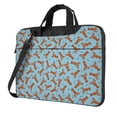 thumbnail image 1 of Lsque Funny Lobsters Pattern Laptop Bag – Portable & Slim Single-Shoulder Computer Case with Adjustable Strap, Protective, Lightweight for 13”/14”/15.6” Laptops, 1 of 8