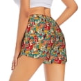 thumbnail image 1 of Lsque Funny Owl Bird Printed Women's Running Shorts with Liner Pockets,Elastic Quick Dry Workout Athletic Gym Yoga Shorts,Womens High Waist Shorts-Large, 1 of 9