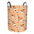 thumbnail image 1 of Lsque Funny Sushi pattern Laundry Hamper Basket, Tall Woven Rope Hamper Basket for Clothes, Lightweight Storage Basket, Collapsible Waterproof-Medium, 1 of 8