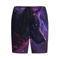 thumbnail image 1 of Lsque Galactic Wolf Stare Mens Sleep Pajama Shorts,Short Pajama Pants, Cotton Ultra-Soft Knit-Medium, 1 of 9