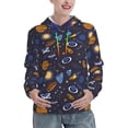 thumbnail image 1 of Lsque Galaxy Pattern Casual Women's Hoodie,Hooded Sweatshirt with Kangaroo Pocket,Pullover Hoodie with Eye-catching Drawstrings-X-Large, 1 of 7