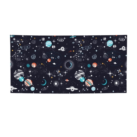 Lsque Galaxy2 Pattern Party Banner, Festive Banner , Holiday Celebrations and Events for Carnival Birthday Party Festival Decorations-Small