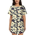 thumbnail image 1 of Lsque Game Controller Women's Short-Sleeved Pajama Set - 2 Piece Soft and Lightweight Sleepwear Set-Small, 1 of 9