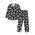 thumbnail image 1 of Lsque Game Pattern Long Sleeve Pajama Set for Men - Soft 2-Piece Sleepwear and Loungewear Set with Pockets, Comfy Nightwear-Small, 1 of 7