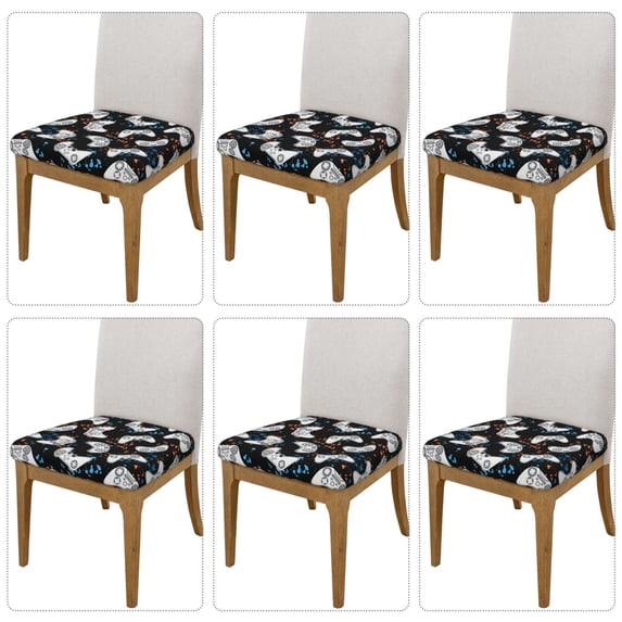 Lsque Game Printed Square Couch Cushion Covers, Floral Sofa Cushion Covers Replacement, Stretch Couch Covers for Couch-16.9in