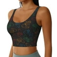 thumbnail image 1 of Lsque Gamepad Joystick Game Printed Women'S Sports Bra, Compression, Moisture Wicking, High-Impact Sports Bra For Women,Supportive sports bra-XX-Large, 1 of 9