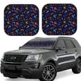 thumbnail image 1 of Lsque Games 2 PCS Windshield Sun Shade | CarFoldable Window Covers | Car Accessories Reflect UV for Universal Cars SUV Truck | Large, 1 of 7