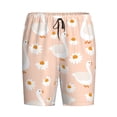 thumbnail image 1 of Lsque Geese and Flower Mens Sleep Pajama Shorts,Short Pajama Pants, Cotton Ultra-Soft Knit-X-Large, 1 of 9