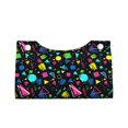 thumbnail image 1 of Lsque Geometric 1980s Styled Printed Long Tissue Box Cover Holder, Facial Paper Organizer Dispenser,Triangle with Bottom Belt, PVC Leather Decorative Organizer, 1 of 9