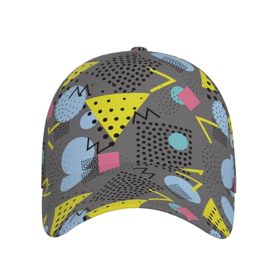 Lsque Geometric Baseball Cap Trucker Low Profile Hat Golf Dad Hat Adjustable Original Classic Unconstructed Plain Cap Men Women