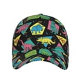 thumbnail image 1 of Lsque Geometric Dinosaur Baseball Cap Trucker Low Profile Hat Golf Dad Hat Adjustable Original Classic Unconstructed Plain Cap Men Women, 1 of 9