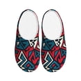 thumbnail image 1 of Lsque Geometric Elements Pattern Womens Comfort Cotton on Scuff With Memory Foam and Anti-skid Sole Slipper-40/41, 1 of 7