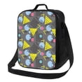 thumbnail image 1 of Lsque Geometric Lunch Bag Lunch Box for Women Men Reusable Insulated Lunch Tote Bag,Leakproof Thermal Cooler Sack Food Handbags Case High Capacity, 1 of 9