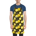 thumbnail image 1 of Lsque Geometric Pattern with Bee Waterproof Apron Chef Aprons for Men Heavy Duty Chemical Work Apron Extra Long Grilling Aprons with Adjustable Bib Apron, 1 of 9