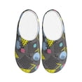 thumbnail image 1 of Lsque Geometric Pattern Womens Comfort Cotton on Scuff With Memory Foam and Anti-skid Sole Slipper-42/43, 1 of 7