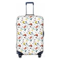 thumbnail image 1 of Lsque Geometric Retro Printed Luggage Cover, Travel Luggage Protector,Scratch and Dirt Resistant, Fits 18-32 Inch Luggage - Small, 1 of 9