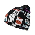 thumbnail image 1 of Lsque Geometric Sports Energetic Burst Pattern Knitted Beanie, Unisex Winter Hat, Knit Hat Winter Beanies Thick Fisherman Beanies Cuffed Plain Skull Caps, 1 of 6