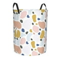 thumbnail image 1 of Lsque Geometric Spots pattern Laundry Hamper Basket, Tall Woven Rope Hamper Basket for Clothes, Lightweight Storage Basket, Collapsible Waterproof-Medium, 1 of 8