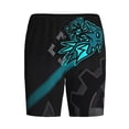 thumbnail image 1 of Lsque Geometry Dash Mens Sleep Pajama Shorts,Short Pajama Pants, Cotton Ultra-Soft Knit-3X-Large, 1 of 9