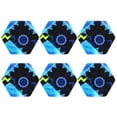 thumbnail image 1 of Lsque Geometry Dash Pattern 4" Drink Coasters Set of 6, Leather Absorbent Coasters, Table Coaster Set Decorative Coffee Cup Coasters Housewarming Gift, 1 of 7