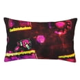thumbnail image 1 of Lsque Geometry Dash Pattern Bedding Waterproof Pillow Protector Zippered Queen – Bed Bug Proof Pillow Encasement-16"x24", 1 of 6