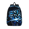 thumbnail image 1 of Lsque Geometry Dash Pattern Canvas Daypack, Durable Backpack, High-quality Versatile Backpack,Vintage Compact Backpack-Medium, 1 of 1