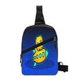 thumbnail image 1 of Lsque Geometry Dash Pattern Chest Package – Foldable Waterproof Chest Bag with Adjustable Shoulder Strap, Double Zipper Compartments & D-Buckle Design, 1 of 1