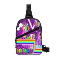 thumbnail image 1 of Lsque Geometry Dash Pattern Chest Package – Foldable Waterproof Chest Bag with Adjustable Shoulder Strap, Double Zipper Compartments & D-Buckle Design, 1 of 7