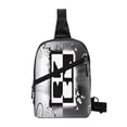 thumbnail image 1 of Lsque Geometry Dash Pattern Chest Package – Foldable Waterproof Chest Bag with Adjustable Shoulder Strap, Double Zipper Compartments & D-Buckle Design, 1 of 1