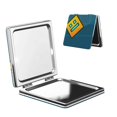 thumbnail image 1 of Lsque Geometry Dash Pattern Cosmetic Mirror 2.6 Inch Round Handheld Travel Pocket Makeup Mirror, 1 of 8