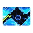 thumbnail image 1 of Lsque Geometry Dash Pattern Doormat, Durable Flannel Fabric, Waterproof Stain and Fade Resistant, Low Profile,Indoor Outdoor Door Mats, Easy Clean Patio Entrance Mat, 16x24in, 1 of 8