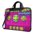 thumbnail image 1 of Lsque Geometry Dash Pattern Laptop Bag – Portable & Slim Single-Shoulder Computer Case with Adjustable Strap, Protective, Lightweight for 13”/14”/15.6” Laptops, 1 of 8