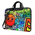 thumbnail image 1 of Lsque Geometry Dash Pattern Laptop Bag – Portable & Slim Single-Shoulder Computer Case with Adjustable Strap, Protective, Lightweight for 13”/14”/15.6” Laptops, 1 of 8