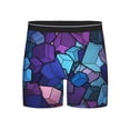 thumbnail image 1 of Lsque Geometry Dash Pattern Men's Performance Stretch Underwear, Athletic Long Leg Briefs，Moisture-Wicking-Large, 1 of 1