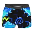 thumbnail image 1 of Lsque Geometry Dash Pattern Men’s Total Support Pouch Boxer Briefs, X-Temp Cooling, Moisture-Wicking Underwear, Regular, Long-leg and Trunk-X-Large, 1 of 1
