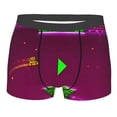 thumbnail image 1 of Lsque Geometry Dash Pattern Men’s Total Support Pouch Boxer Briefs, X-Temp Cooling, Moisture-Wicking Underwear, Regular, Long-leg and Trunk-X-Large, 1 of 1