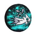 thumbnail image 1 of Lsque Geometry Dash Pattern Tire Covers - Tough Tire Wheel Protector for Truck, SUV, Trailer, Camper, RV - 15 inch, 1 of 7