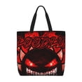 thumbnail image 1 of Lsque Geometry Dash Pattern Tote Bag for Women, HandBags with Zipper, Large Capacity Casual Shoulder Handbags with Inner Pockets, 1 of 7
