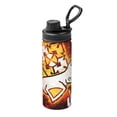 thumbnail image 1 of Lsque Geometry Dash Pattern Water Bottle,18oz Sports Insulated Kettle for Cycling Gym Basketball Outdoor, Suitable as a Present, 1 of 8