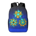 thumbnail image 1 of Lsque Geometry Dash Print 17in Student Backpack - School, Travel, Work Bookbag -Laptop Backpack,Water Resistant College School Computer Bag, 1 of 8