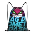 thumbnail image 1 of Lsque Geometry Dash Print Drawstring Backpack Bag Sport Gym Sackpack Cinch Bags Drawstring Bags Draw String Sport Bag-Medium, 1 of 8