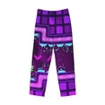 thumbnail image 1 of Lsque Geometry Dash Print Men's Pajama Pants, Lounge Pant - Comfortable Home Wear,Elastic Waistband, Stylish Design-Large, 1 of 9