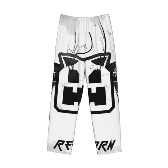 Lsque Geometry Dash Print Men's Pajama Pants, Lounge Pant - Comfortable Home Wear,Elastic Waistband, Stylish Design-X-Large