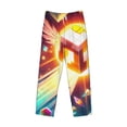 thumbnail image 1 of Lsque Geometry Dash Print Men's Pajama Pants, Lounge Pant - Comfortable Home Wear,Elastic Waistband, Stylish Design-XX-Large, 1 of 9