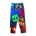 thumbnail image 1 of Lsque Geometry Dash Print Women's Pajama Pants, Lounge Pant - Comfortable Home Wear,Elastic Waistband, Stylish Design-Medium, 1 of 9