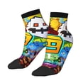 thumbnail image 1 of Lsque Geometry Dash Printed Crew Socks, Moisture-Wicking Socks, Athletic Socks for Men Breathable Cushion Socks Casual Sport Socks for Running Traveling, 1 of 6