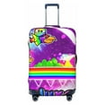 thumbnail image 1 of Lsque Geometry Dash Printed Luggage Cover, Travel Luggage Protector,Scratch and Dirt Resistant, Fits 18-32 Inch Luggage - Large, 1 of 9